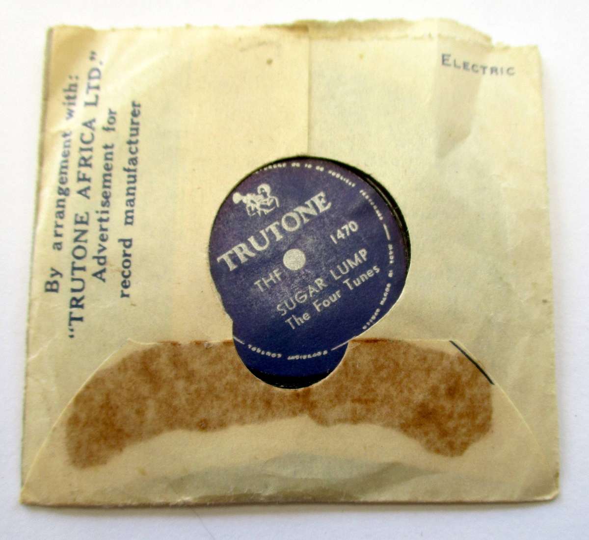 Miniature vintage non - playing record / LP - Promotional TruTone