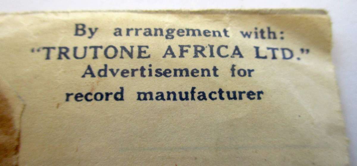 Miniature vintage non - playing record / LP - Promotional TruTone