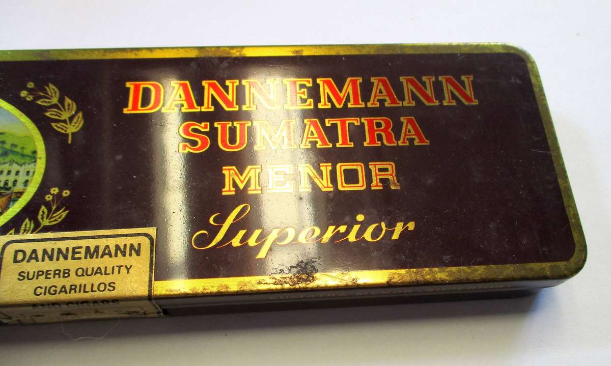 Vintage Brasil Dannemann Pierrot Cigar Tin 3