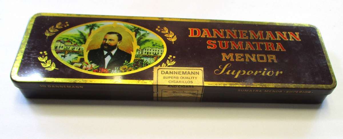 Vintage Brasil Dannemann Pierrot Cigar Tin 3