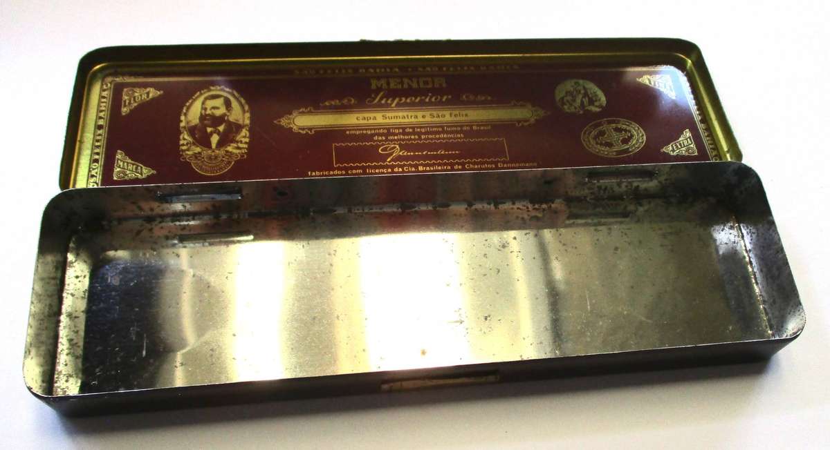 Vintage Brasil Dannemann Pierrot Cigar Tin 3
