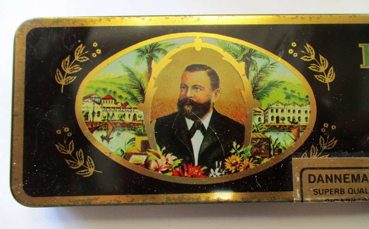 Vintage Brasil Dannemann Pierrot Cigar Tin 3