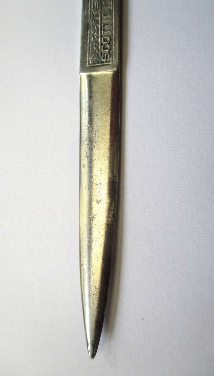 Vintage Letter Opener - Scottish Cables (S.A. L.T.D) Small metal