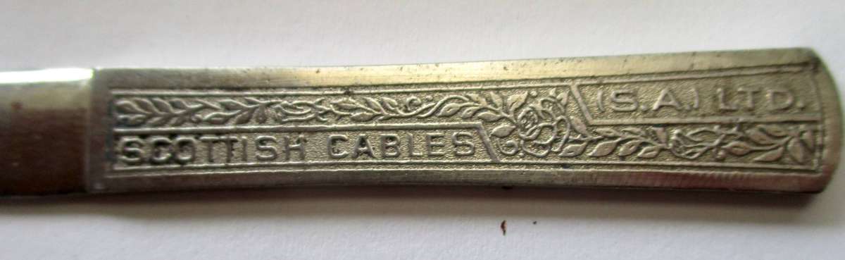 Vintage Letter Opener - Scottish Cables (S.A. L.T.D) Small metal