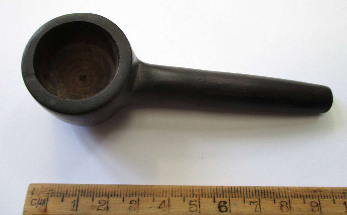 Small wood Tobacco Pipe - unused / 10cm
