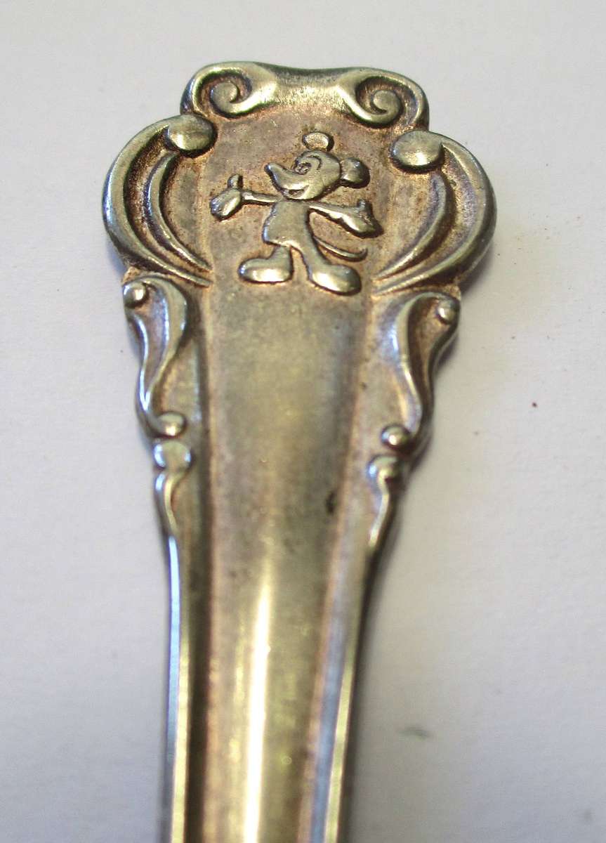 Disney Mickey Mouse Tea Spoon  - Silver Plated