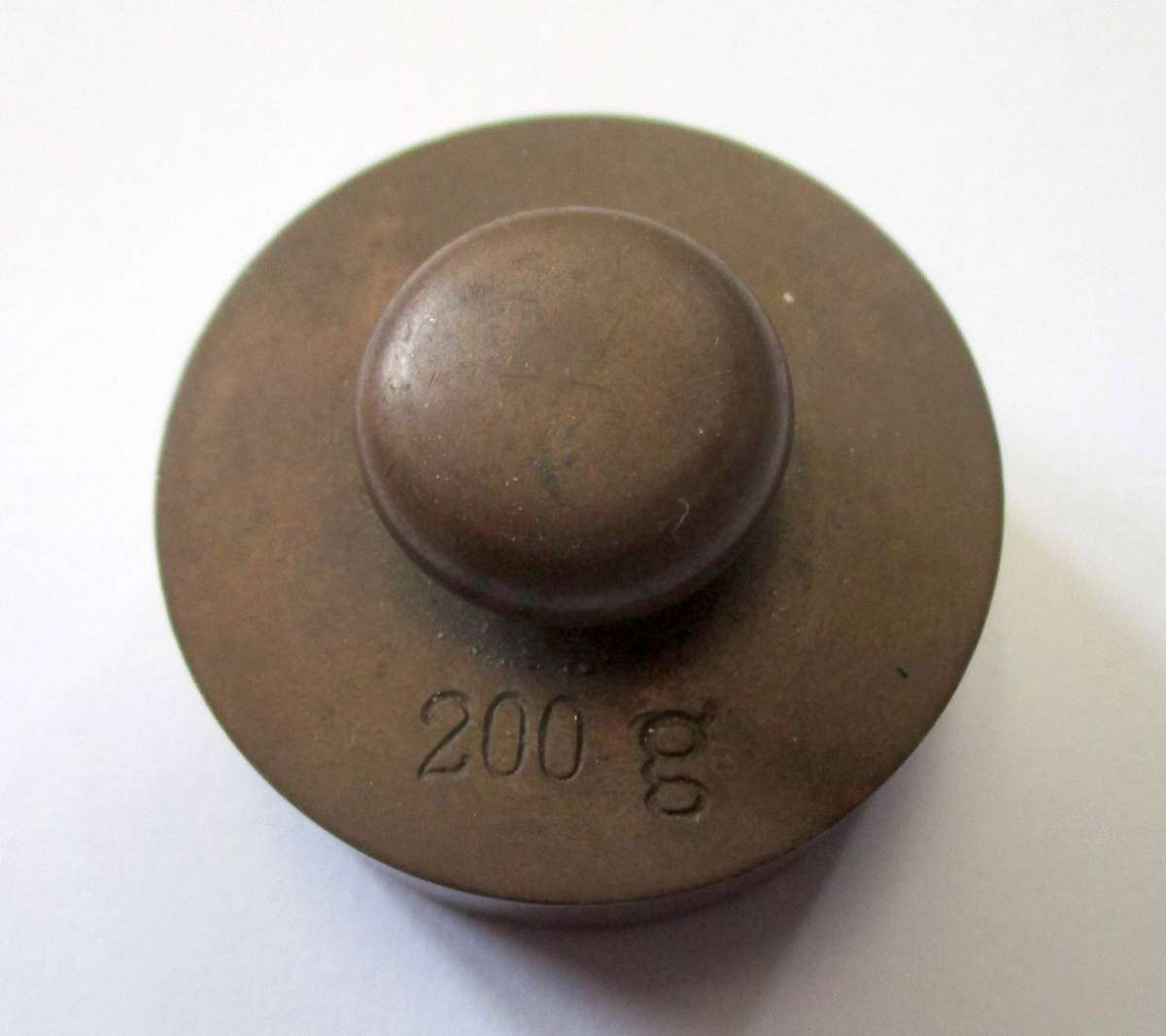 Antique / Vintage 200g Brass Weight