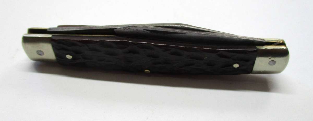 Old Solingen / German made  Folding Knife - Jigged bone handles - carbon steel