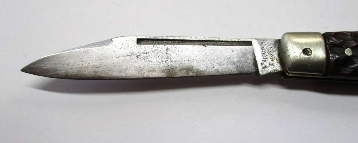 Old Solingen / German made  Folding Knife - Jigged bone handles - carbon steel