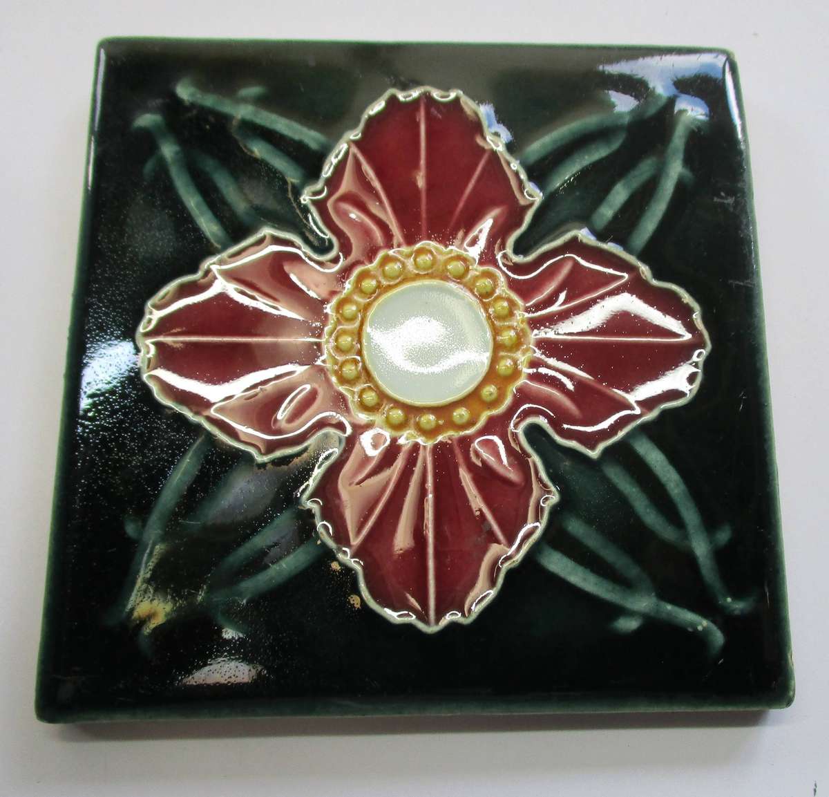 Decorative Ceramic Tile - Reproduction - 98 x 98mm