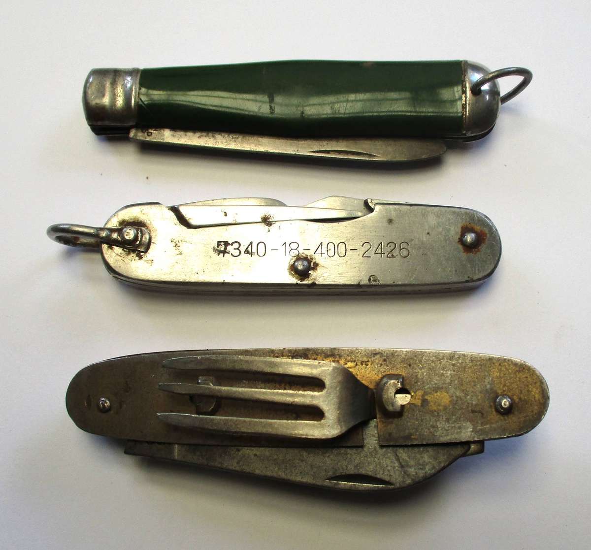 Vintage Folding Knives - Pocket knife lot - damaged / well used
