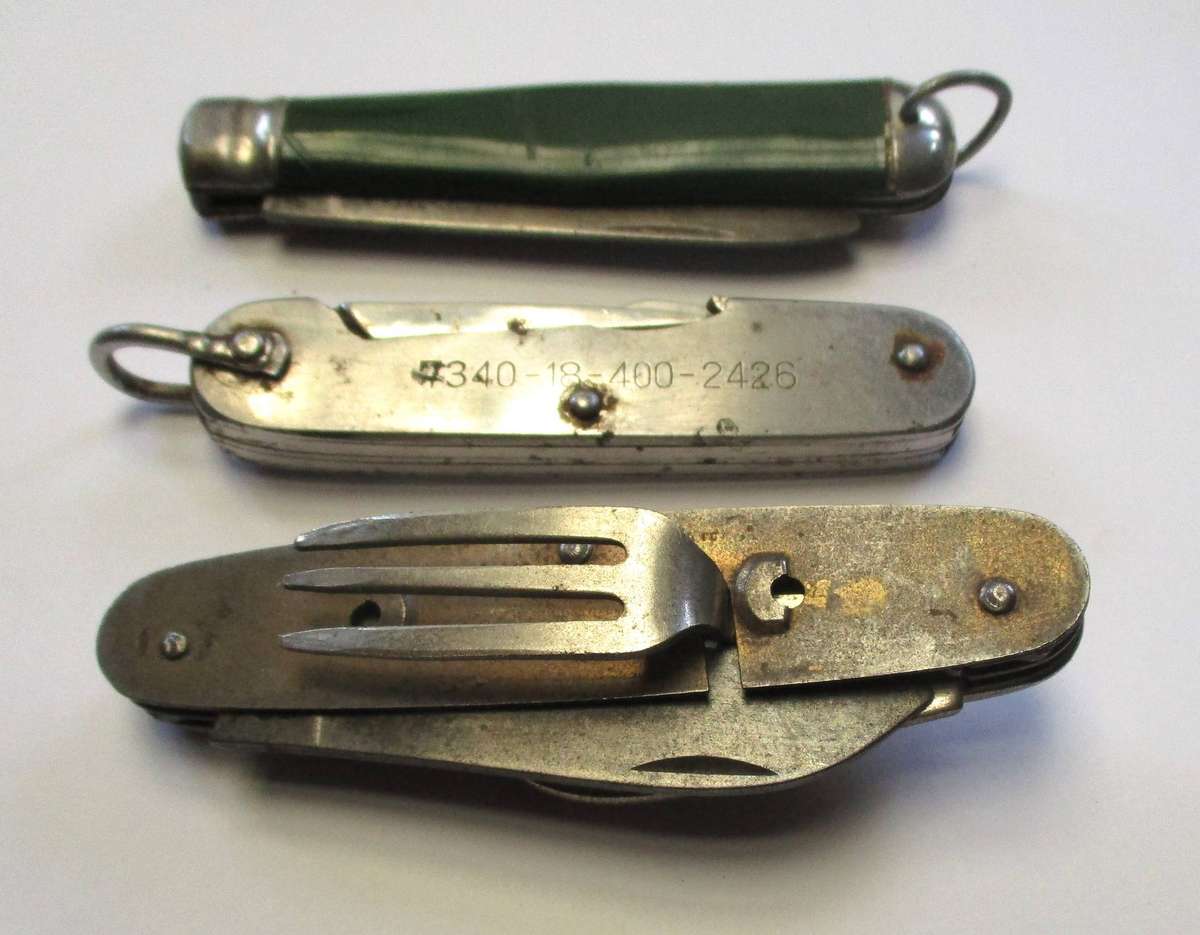 Vintage Folding Knives - Pocket knife lot - damaged / well used