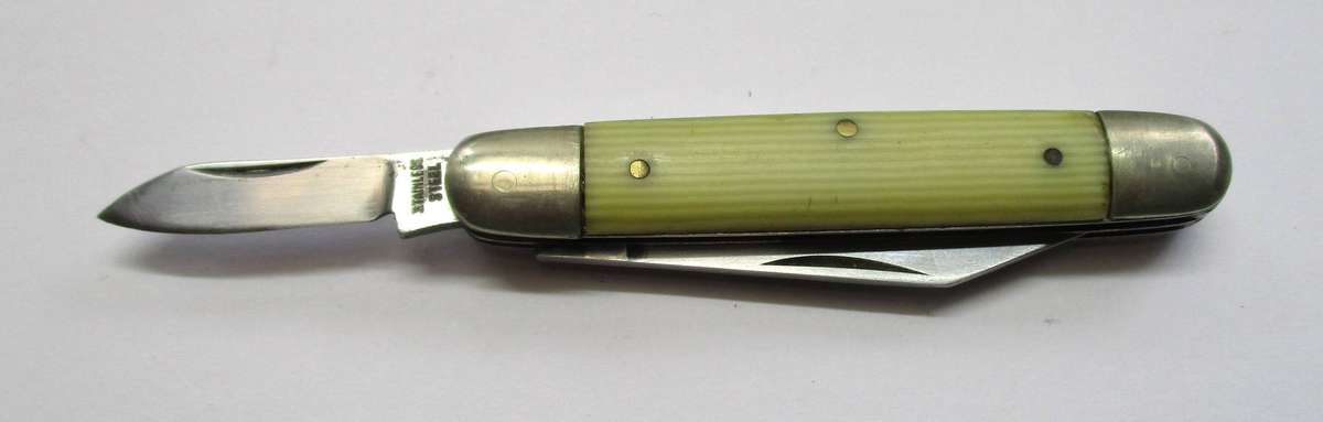 Vintage Pocket knife - Unmarked - stainless steel - 2 blades