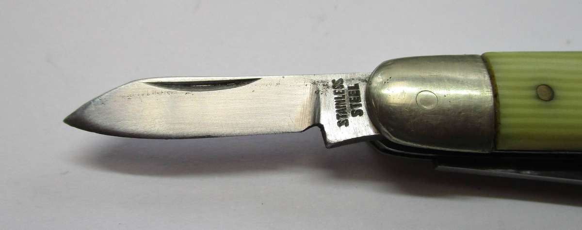 Vintage Pocket knife - Unmarked - stainless steel - 2 blades