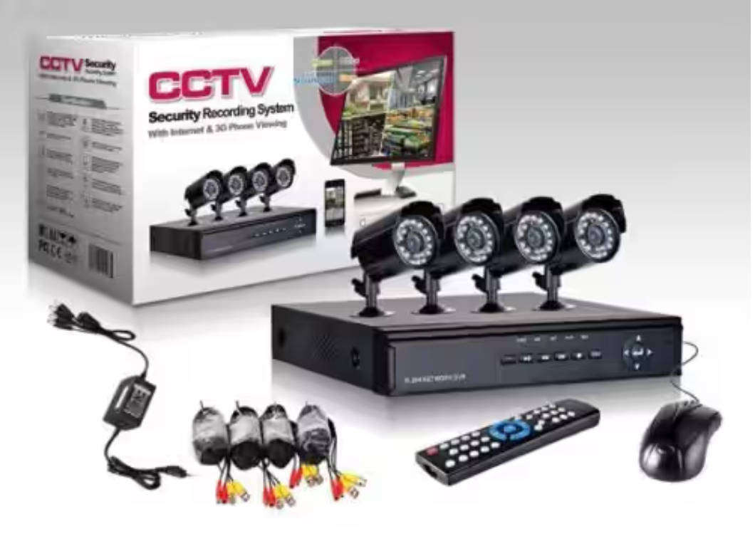 Complete 4 Channel Security Surveillance System With Internet & 3G Phone Viewing