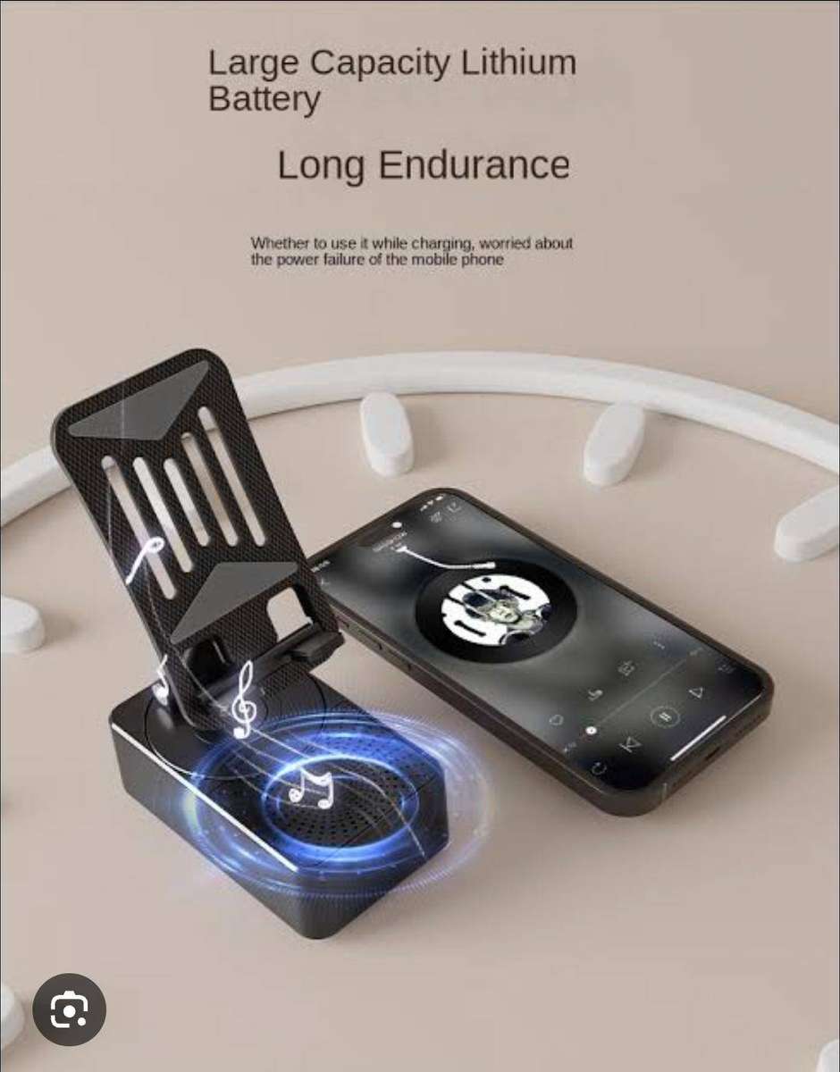 3-in-1 Bluetooth Speaker Power bank Charger Phone Stand