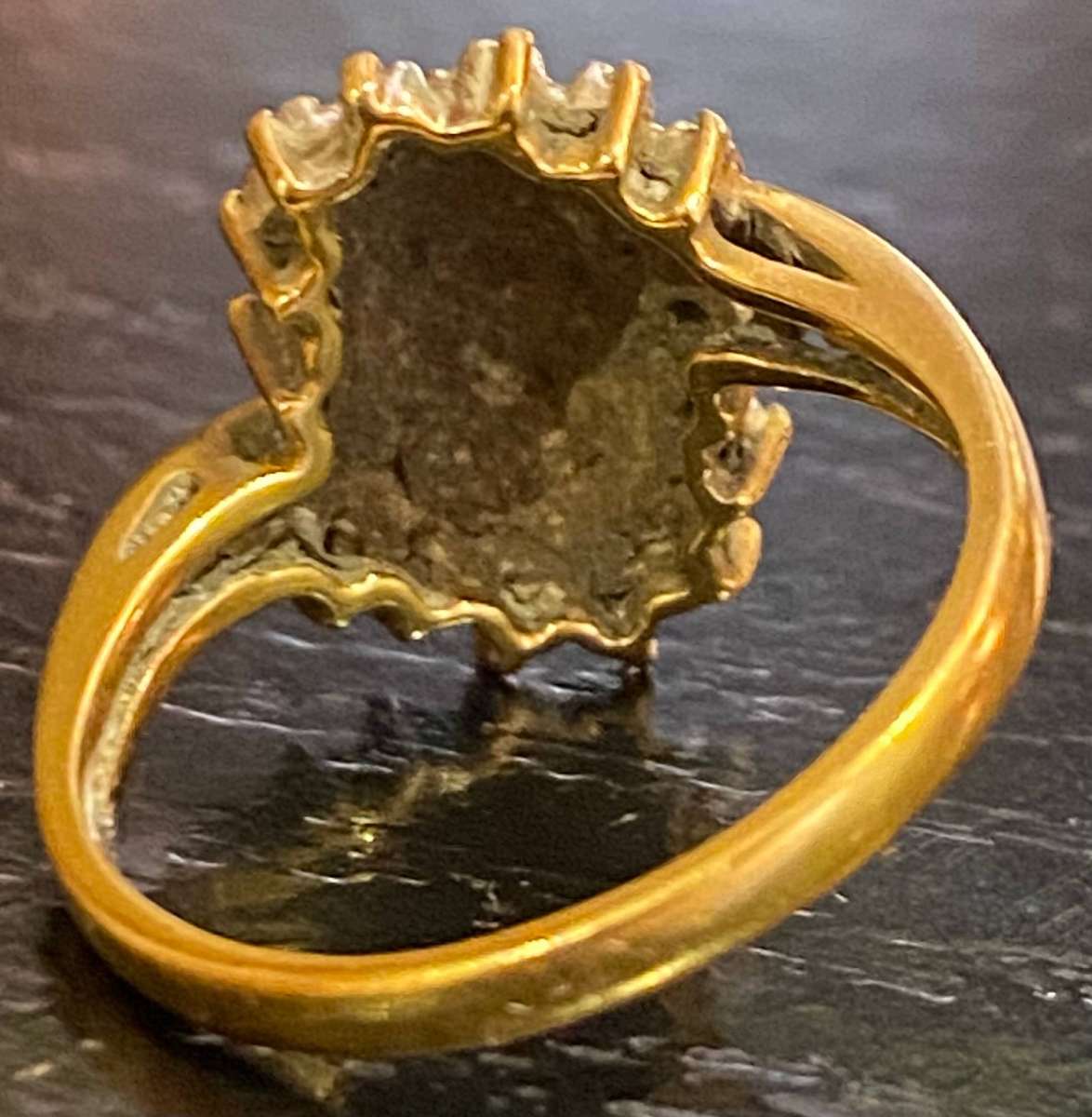 18ct Yellow Gold ,Diamond Cluster Ring