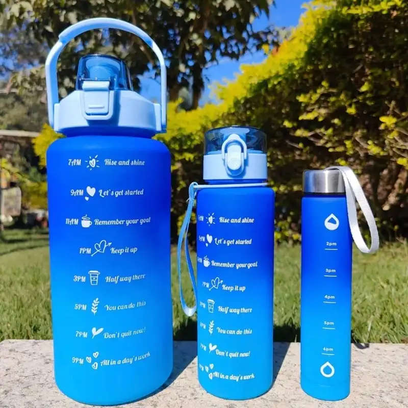 3-Piece Motivational Water Bottles