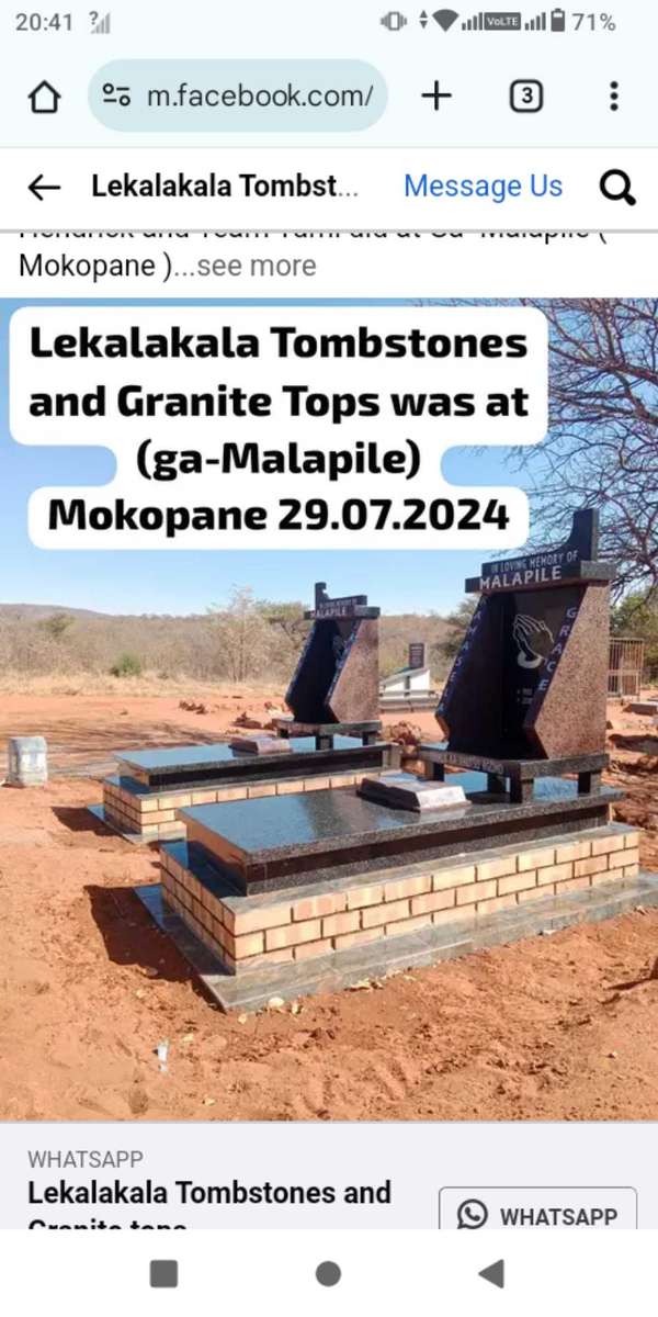 Tombstones and Granite Tops
