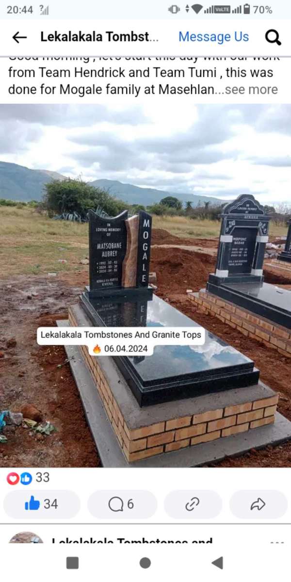 Tombstones and Granite Tops