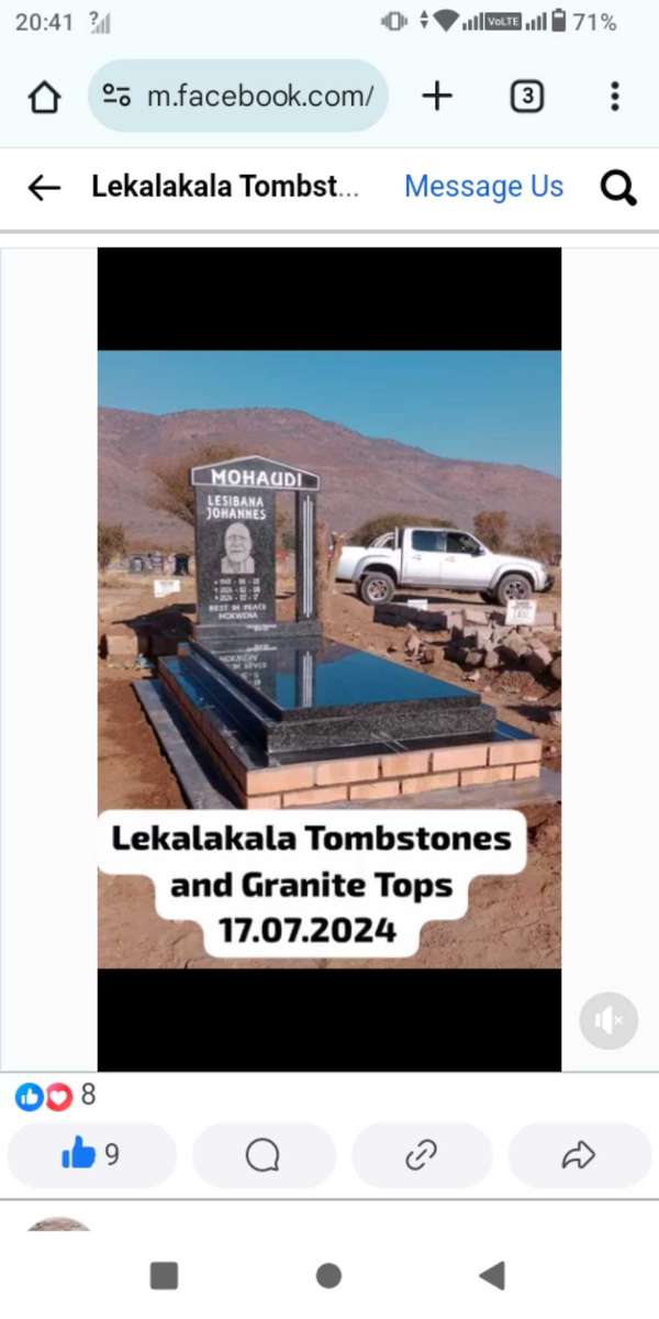 Tombstones and Granite Tops