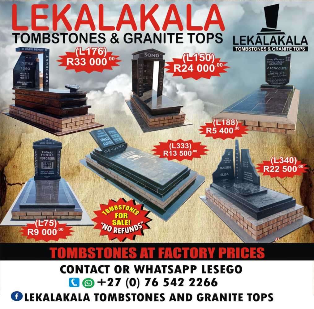 Tombstones and Granite Tops