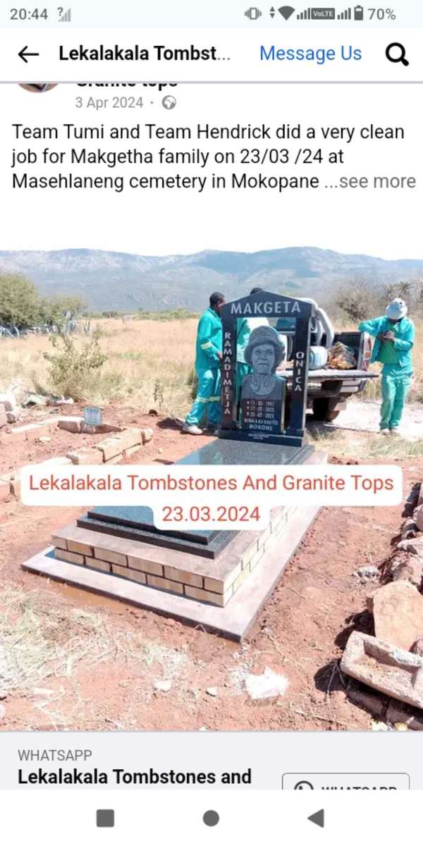 Tombstones and Granite Tops