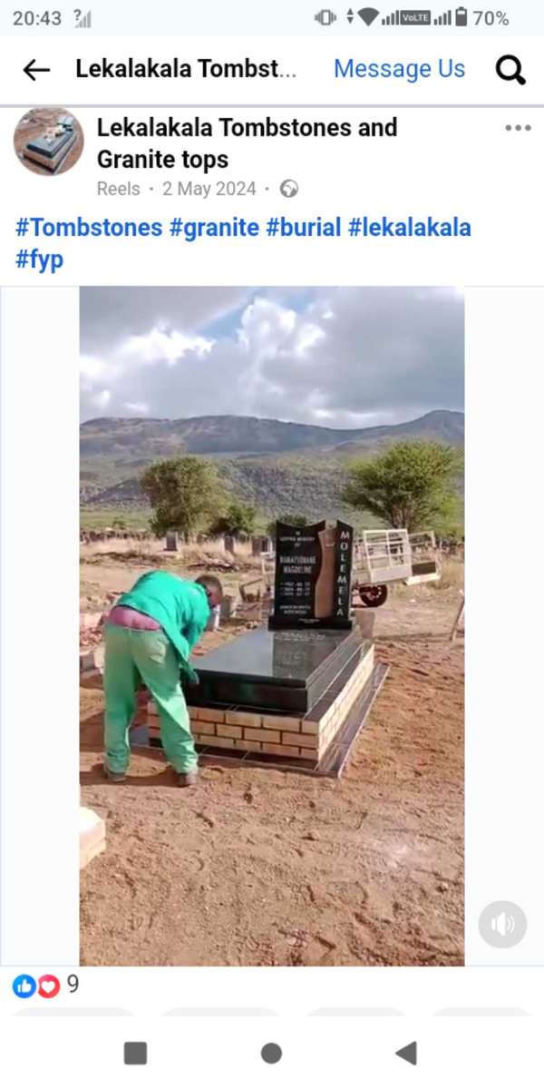 Tombstones and Granite Tops