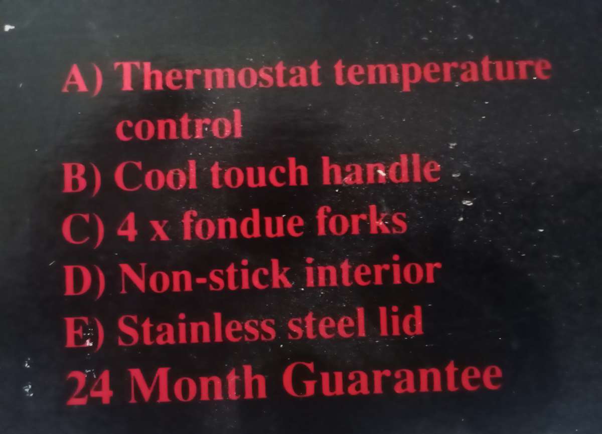 New Matsui Fondue Set with Stainless  Steel Lid