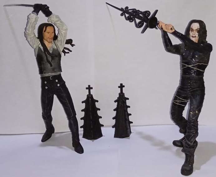 The Crow vs Top Dollar Rooftop Battle Set (Neca, 2005)