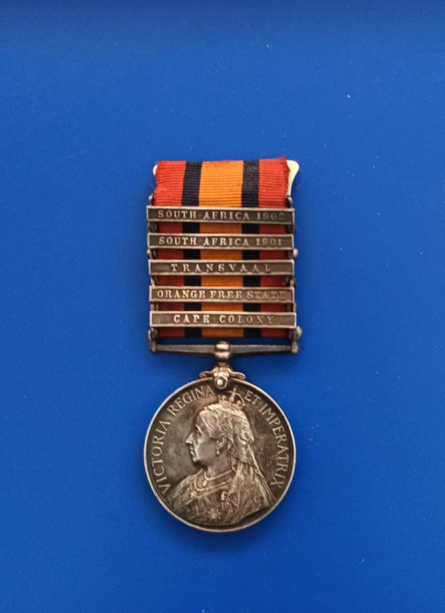 ANGLO BOER WAR - QSA - 5 CLASPS - FULL SIZE