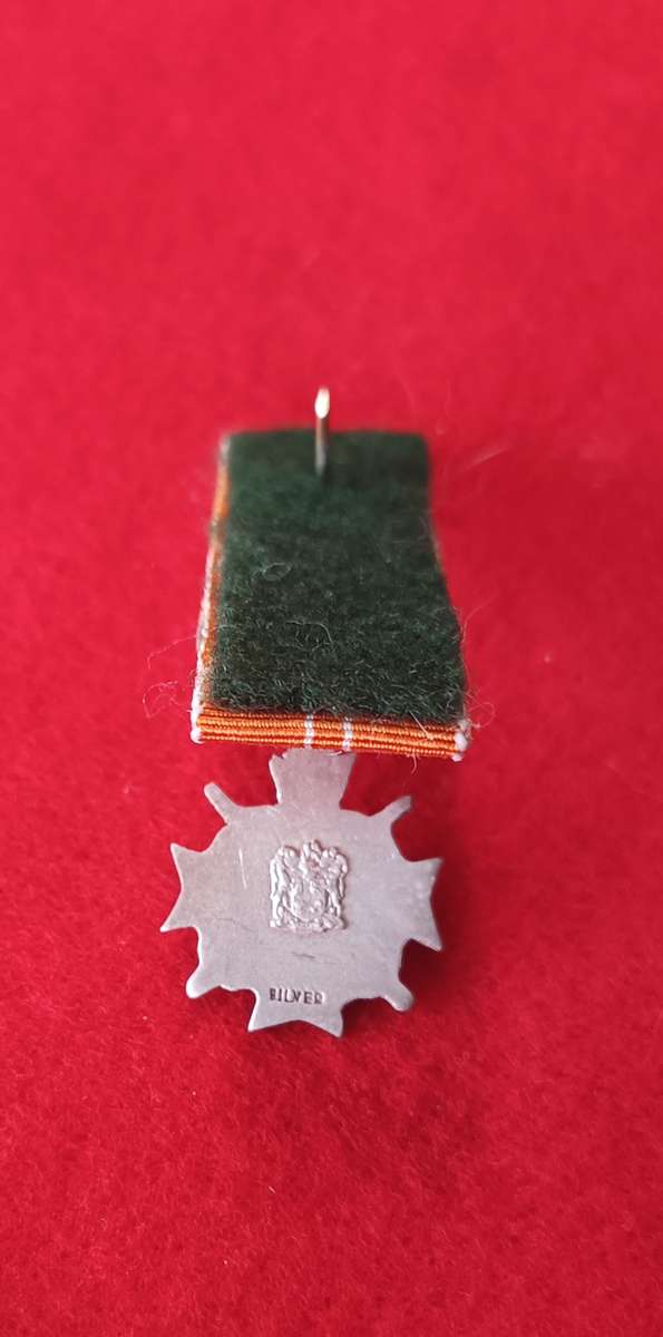 SADF - SILVER HONORIS CRUX - MINIATURE ORIGINAL