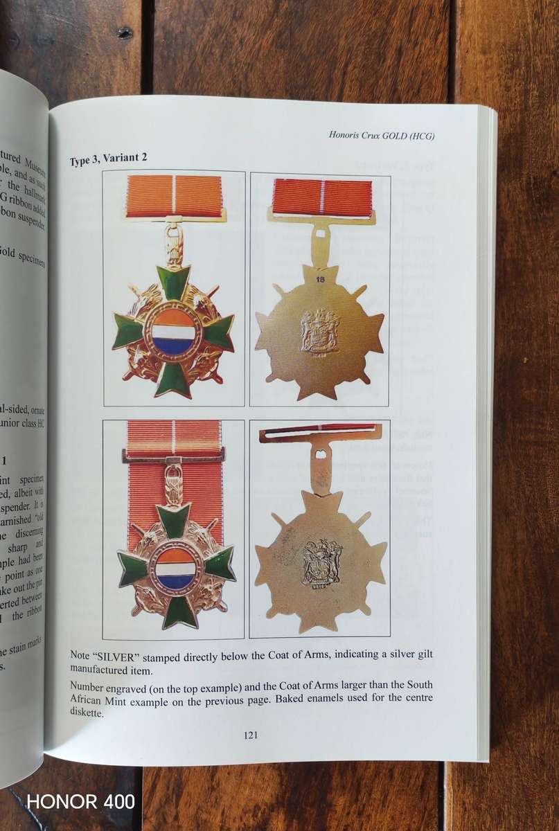 SADF - HONORIS CRUX GOLD - FULL SIZE  WITH PROVENANCE