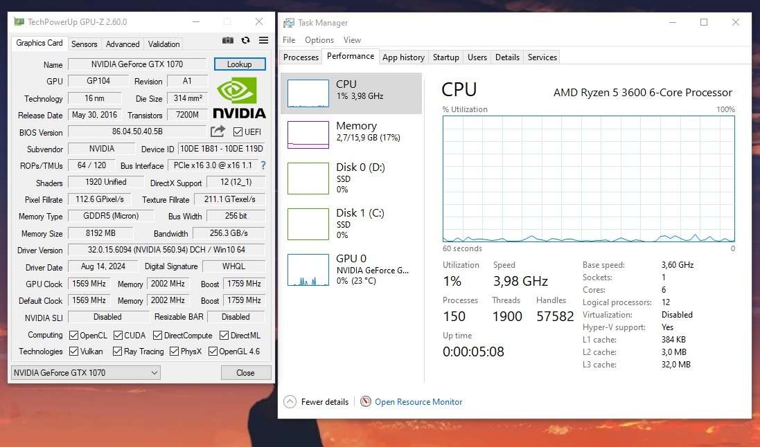 FORSA Geforce GTX 1070 FURY OC Edition (PLEASE READ DESCRIPTION)