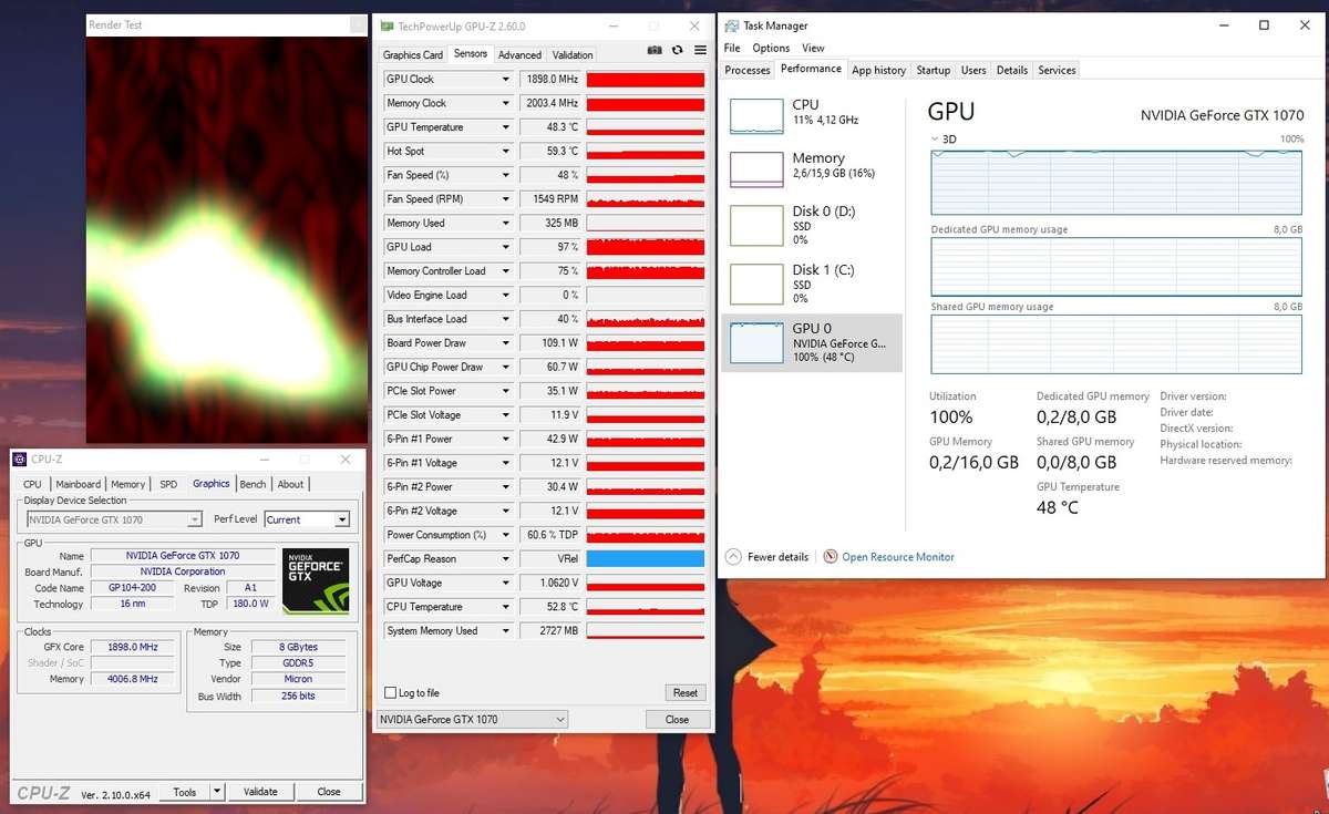FORSA Geforce GTX 1070 FURY OC Edition (PLEASE READ DESCRIPTION)