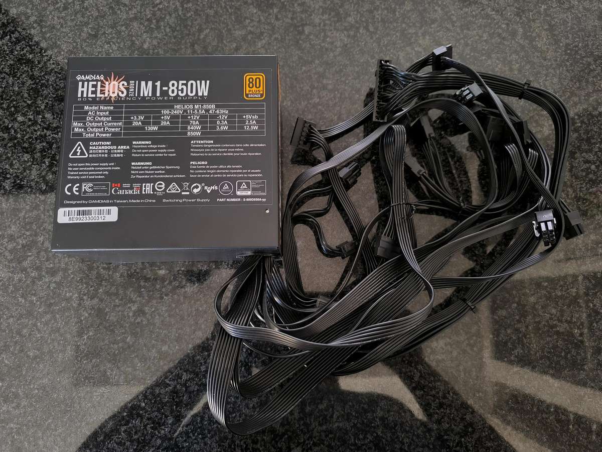 850W Power Supply - Gamdias HELIOS M1 850B