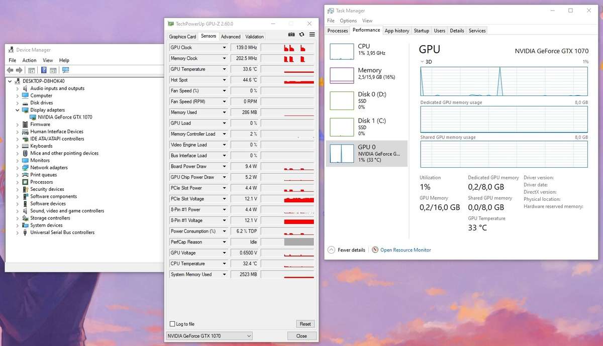 ASUS Geforce GTX 1070 DUAL OC