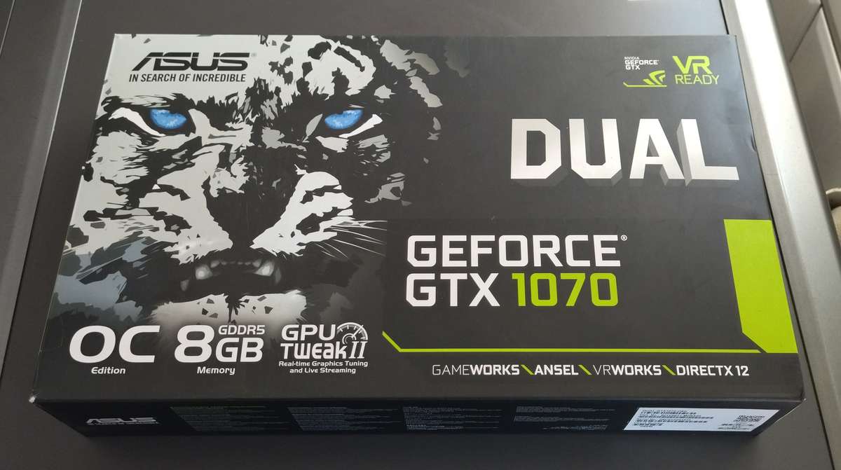 ASUS Geforce GTX 1070 DUAL OC
