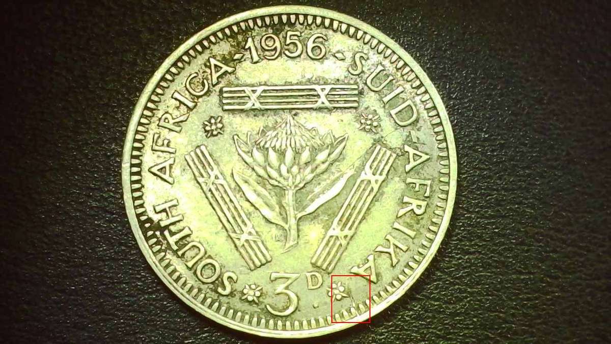 1956 South-African Union 3d (Tickey)  - 0043