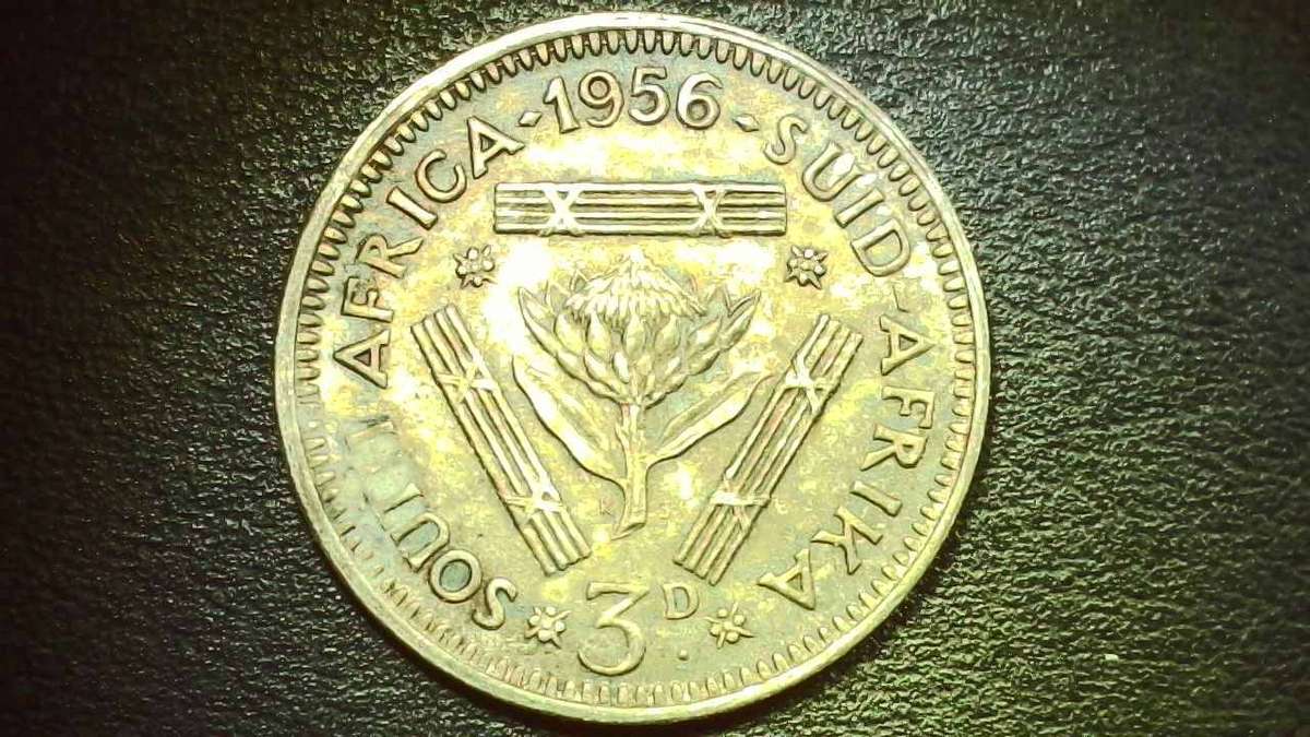 1956 South-African Union 3d (Tickey)  - 0091