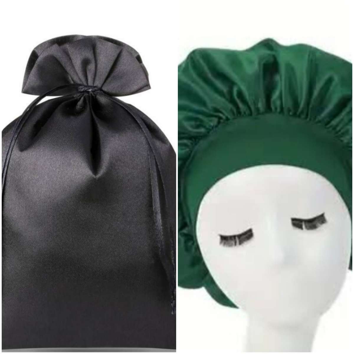 Satin Wig Storage and Sleeping Cap