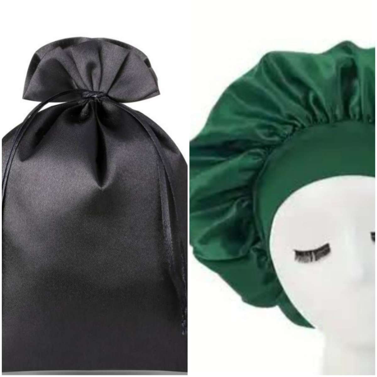 Satin Wig Storage and Sleeping Cap