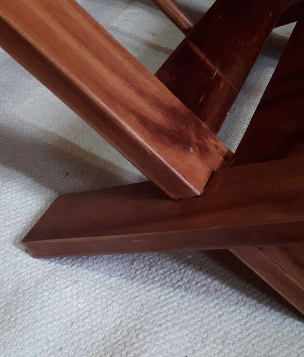 Vintage Wooden Magazine Rack