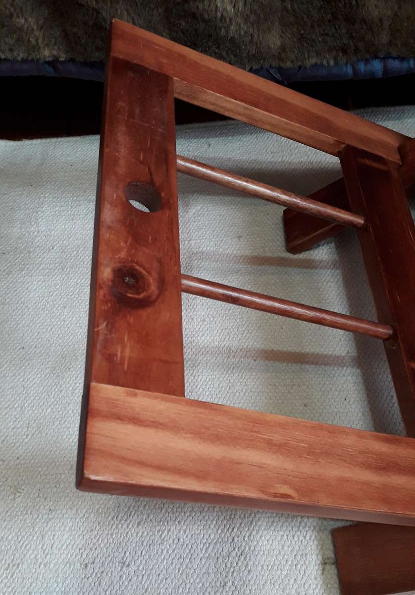 Vintage Wooden Magazine Rack