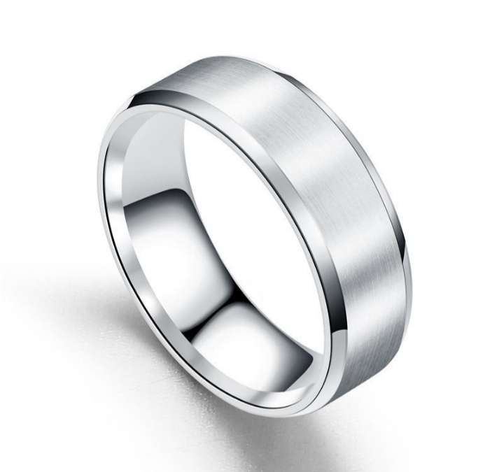 6mm Stainless Steel Ring Size 6
