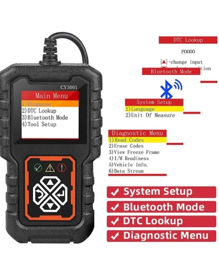 Auto Car OBD 2 and EOBD Diagnostic Scanner Tool CY3001