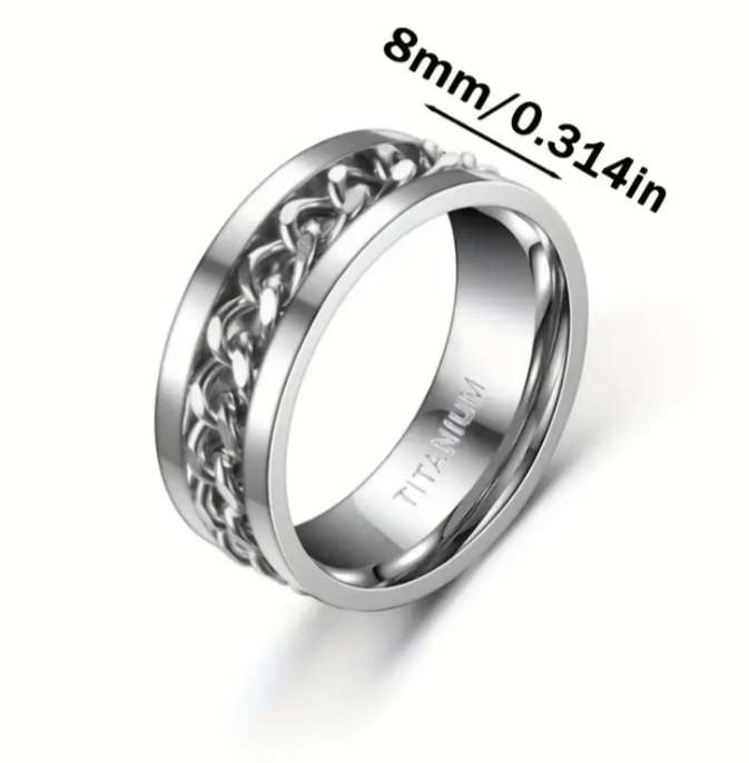 Titanium Steel Ring for Men | Size 10
