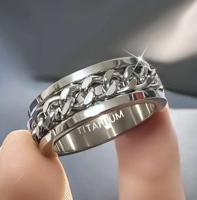 Titanium Steel Ring for Men | Size 10