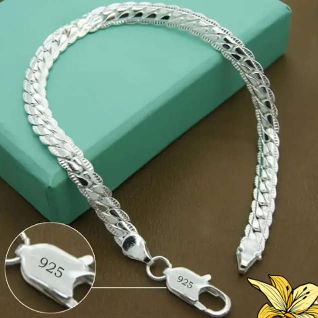 S925 Sterling Silver Filled Bracelet