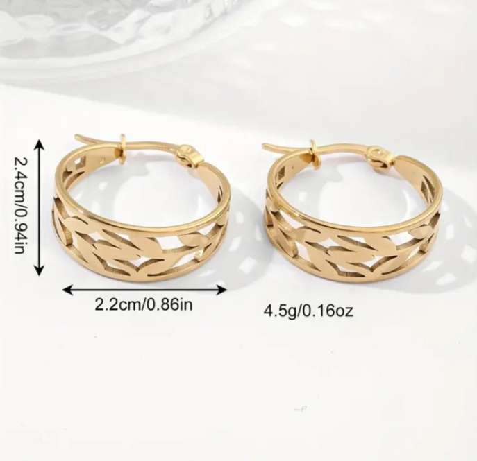 Stainless Steel Hoop Earrings